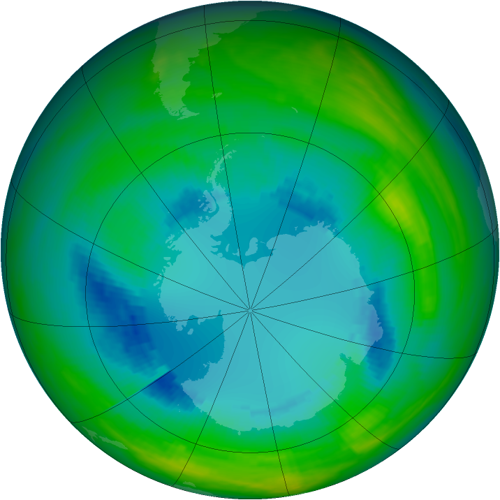 Ozone Map 1984-08-19